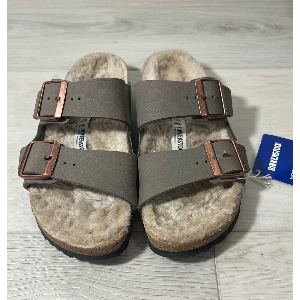 +Birkenstock Arizona Shearling Slide Sandal - Women's EU 37